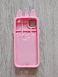 Чохол для Huawei Honor 9S Єдиноріг рожевий з блискітками, фото 5