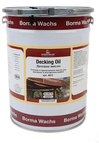 Палубна олія (терасна) Decking Oil для зовнішніх робіт, Італія, Borma Wachs (каністра 20 л), фото 1