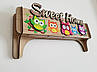 Ключниця настінна магнітна з кріпленням Sweet Home із совами 31х12 см, фото 4