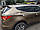 Вітровики з хром молдингом, дефлектори вікон Hyundai Santa Fe 2012-2017 (D954/AutoClover), фото 4