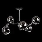 Люстра "молекула" в стилі лофт на 5 ламп Е14 з регулюванням кута освітлення колір чорний + хром VL-L4581/5 (BK+CH), фото 7