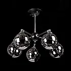 Люстра "молекула" в стилі лофт на 5 ламп Е14 з регулюванням кута освітлення колір чорний + хром VL-L4581/5 (BK+CH), фото 6