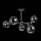 Люстра "молекула" в стилі лофт на 5 ламп Е14 з регулюванням кута освітлення колір чорний + хром VL-L4581/5 (BK+CH), фото 5