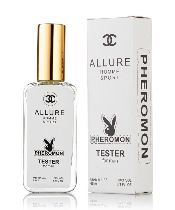 Чоловічий міні-парфуми Chanel Allure Homme Sport c феромонами (Шанель Алюр Хом Спорт) 65 мл
