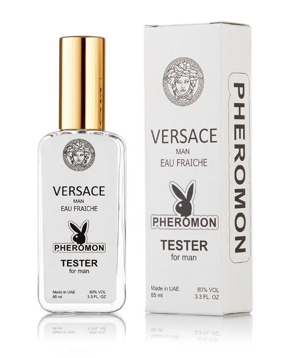 Чоловічий міні парфуми Versace Man Eau Fraiche (Версаче Мен Еу Фреш) з феромонами 65 мл