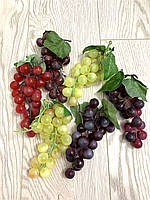 Грона штучного винограду. Виноград декоративний. Довжина грона 15 см (24 ягоди), фото 4