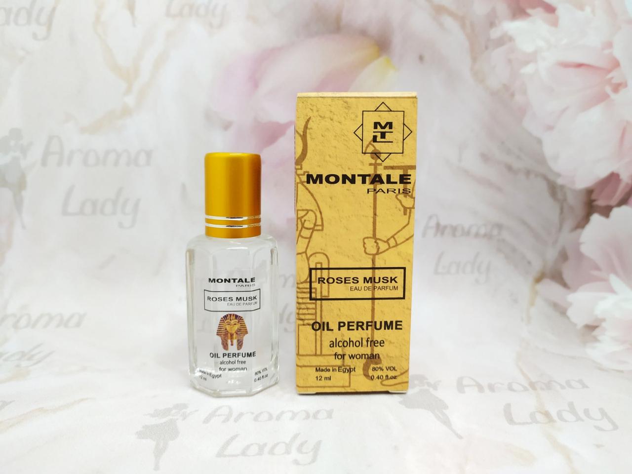 Оригінальні олійні жіночі парфуми Montale Roses Musk (Монталь Розес Муска) 12 мл