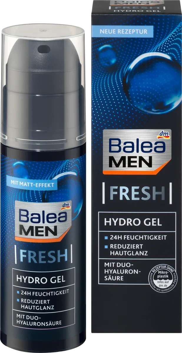 Зволожуючий гель для обличчя Balea men Hydrogel Fresh, 75 мл.