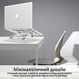 Підставка для ноутбука Promate DeskMate-4 Silver (deskmate-4.silver), фото 4