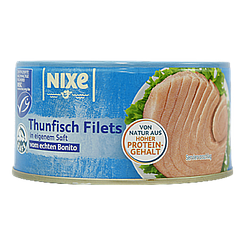 Філе тунця Нікс у власному соці Nixe 150/195 12шт/ящ (Код: 00-00011982)