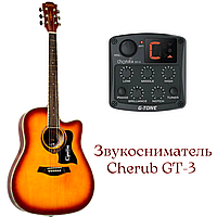 Электроакустическая гитара Equites EQ900C ВS 41+ Cherub GT-3 Pream