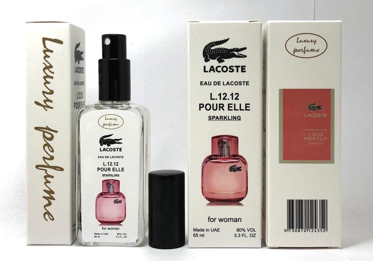 Тестер жіночий Eau De Lacoste L. 12.12 Pour Elle Sparkling (Лакост Л. 12.12 Пур Елле Спарклинг) 65 мл