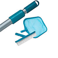 Набор Сачок и щетка с телескопической ручкой Intex 29054-3 для очистки бассейна, диаметр 26.2 мм
