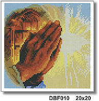Алмазна мозаїка "Молитва" 20*20 см OSA 012