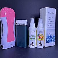 Набір для депіляції з касетним воскоплавом і засобами TINAFOX