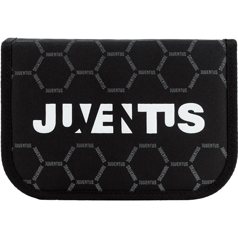 Пенал без наповнення Kite FC Juventus JV22-621, 1 відділення, 1 закот 153 г 20x14x3.7 см чорний