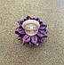 Решінка для волосся дитячого 7см квіток з прикрасою Фіолетова, фото 3