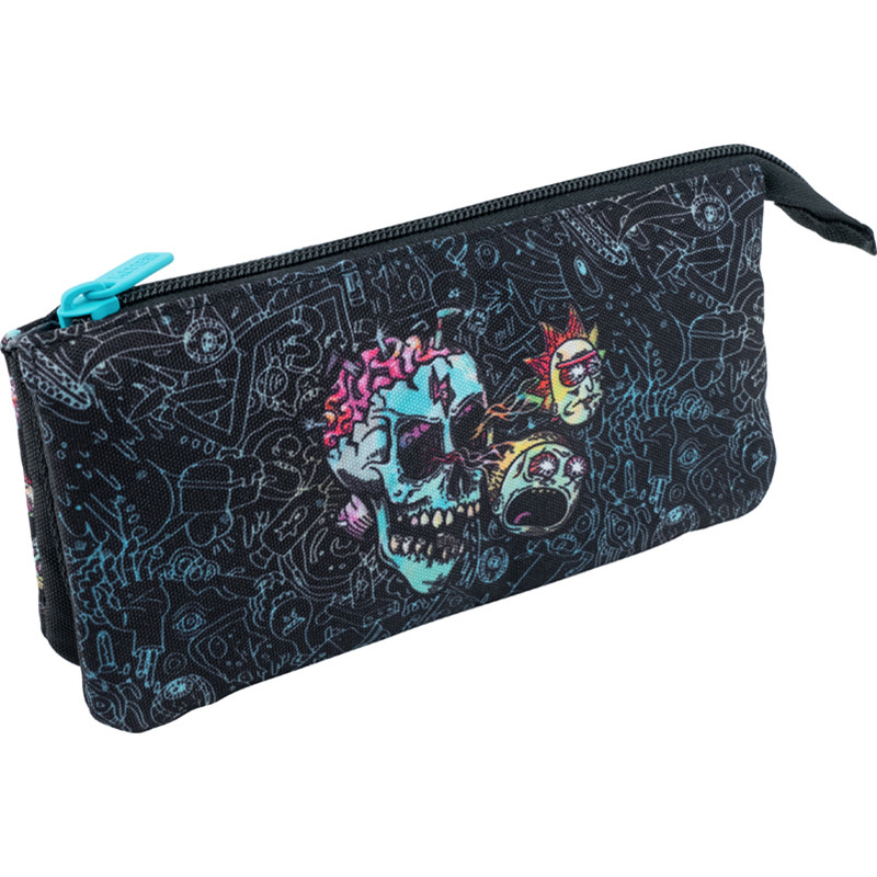 Пенал Kite Rick and Morty RM22-665  80 г  20x10x3 см  чорний