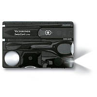 Мультитул Victorinox Swisscard Lite в виде банковской карты Черный полупрозрачный