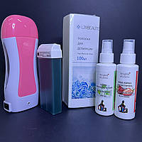 Набір для депіляції з касетним каструванням і засобами TINAFOX полуниця