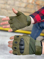 Прочные тактические защитные перчатки беспалые, военные штурмовые походные армейские с вставками, SL2