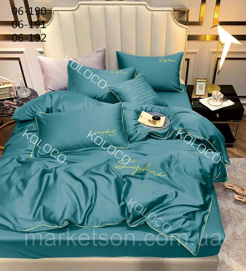 Полуторна постільна білизна 150*210.Сатин. Подарункова упаковка.