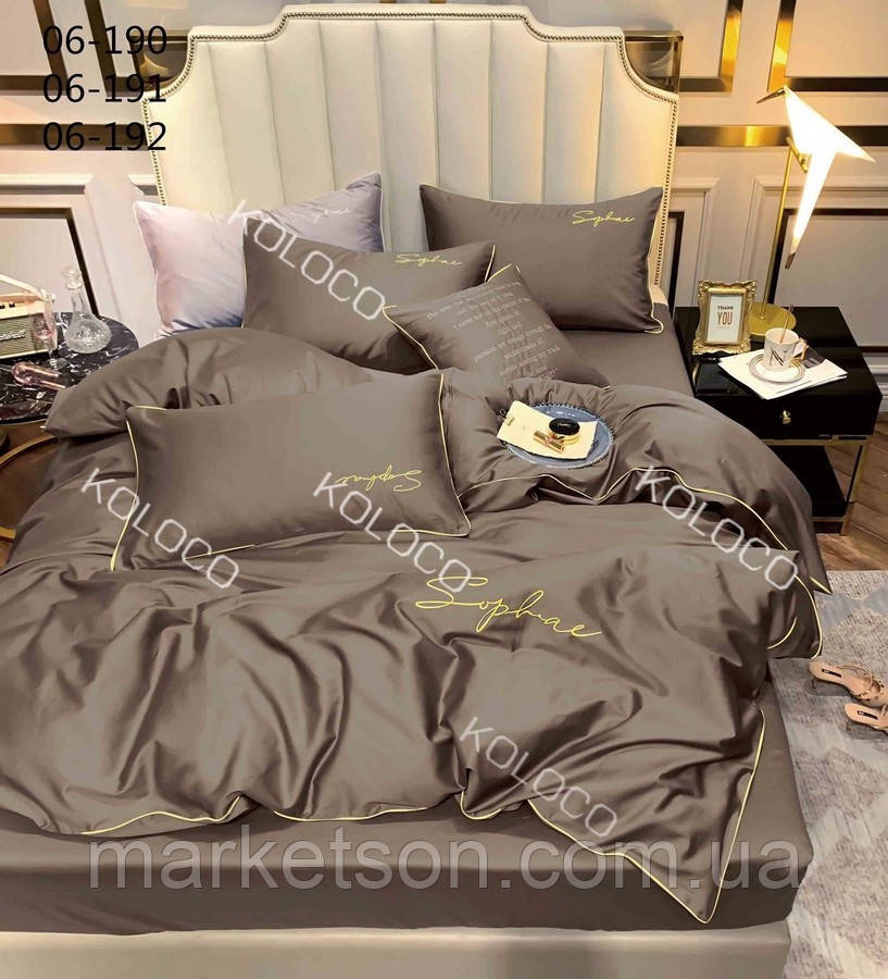 Полуторна постільна білизна 150*210.Сатин. Подарункова упаковка.
