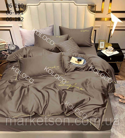 Полуторна постільна білизна 150*210.Сатин. Подарункова упаковка., фото 1