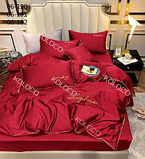 Полуторна постільна білизна 150*210.Сатин. Подарункова упаковка., фото 5