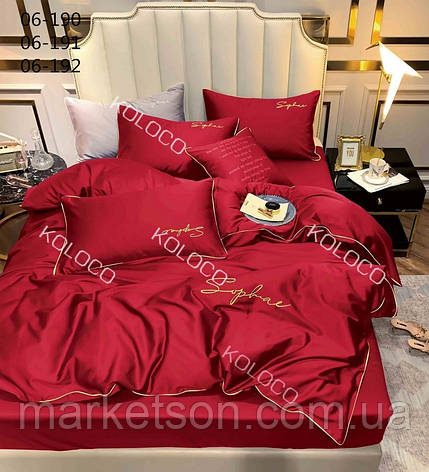 Полуторна постільна білизна 150*210.Сатин. Подарункова упаковка., фото 1