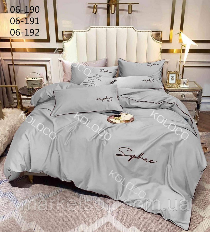 Полуторна постільна білизна 150*210.Сатин. Подарункова упаковка.