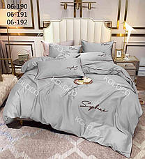 Полуторна постільна білизна 150*210.Сатин. Подарункова упаковка., фото 5