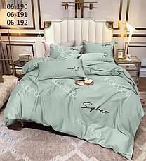 Полуторна постільна білизна 150*210.Сатин. Подарункова упаковка., фото 4