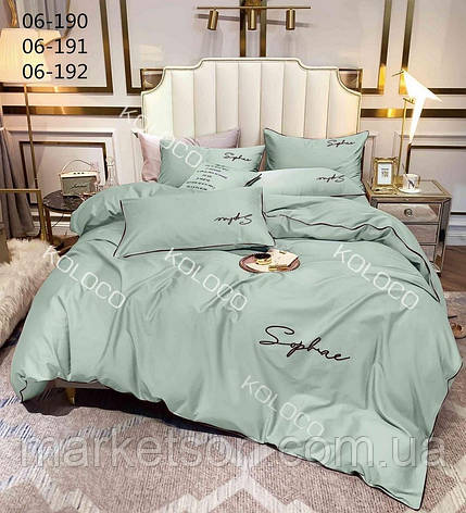Полуторна постільна білизна 150*210.Сатин. Подарункова упаковка., фото 1
