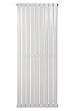 Дизайнерський вертикальний радіатор опалення ARTTIDESIGN Livorno 9/1600/612/50 білий матовий, фото 5