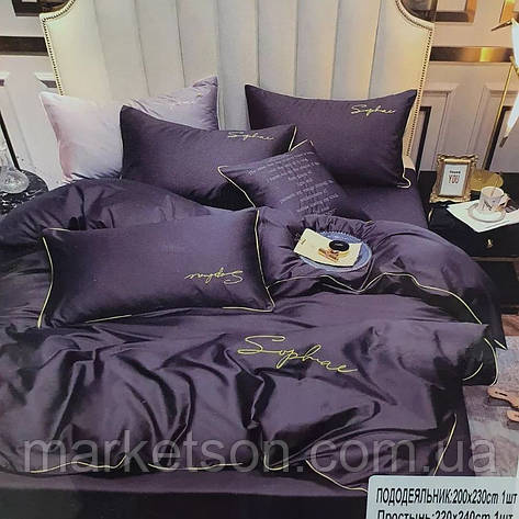 Полуторна постільна білизна 150*210.Сатин. Подарункова упаковка., фото 1