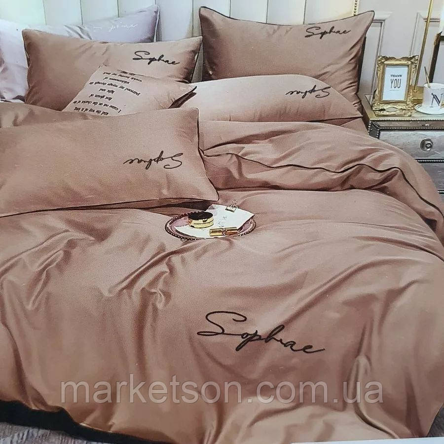Полуторна постільна білизна 150*210.Сатин. Подарункова упаковка.