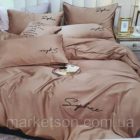 Полуторна постільна білизна 150*210.Сатин. Подарункова упаковка., фото 1