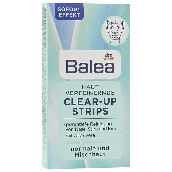 Очищуючі смужки для обличчя Balea Clear-Up Strips 6 шт