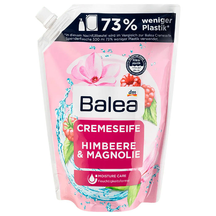Крем-мило Balea Himbeere & Magnolie рідке, запаска 750 мл