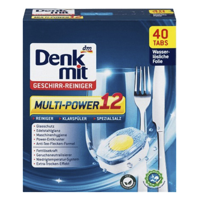 Таблетки для посудомийки Denkmit Multi Power 12 40 шт