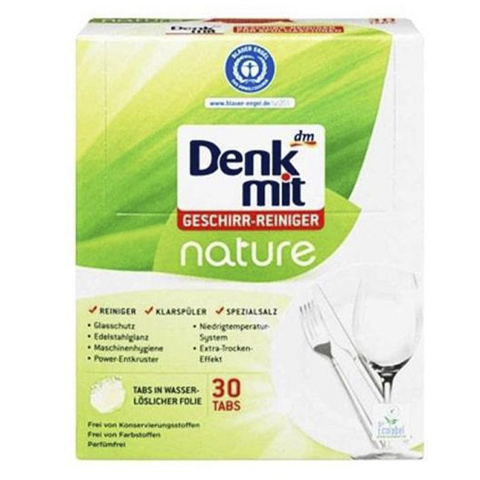 Таблетки для посудомийки Denkmit Nature екологічні 30 шт