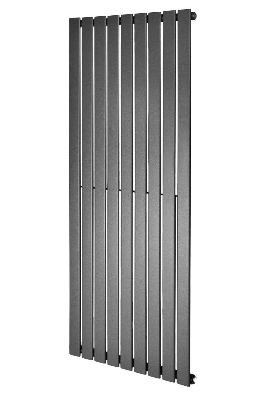 Дизайнерський вертикальний радіатор опалення ARTTIDESIGN Livorno 9/1800/612/50 сірий матовий.