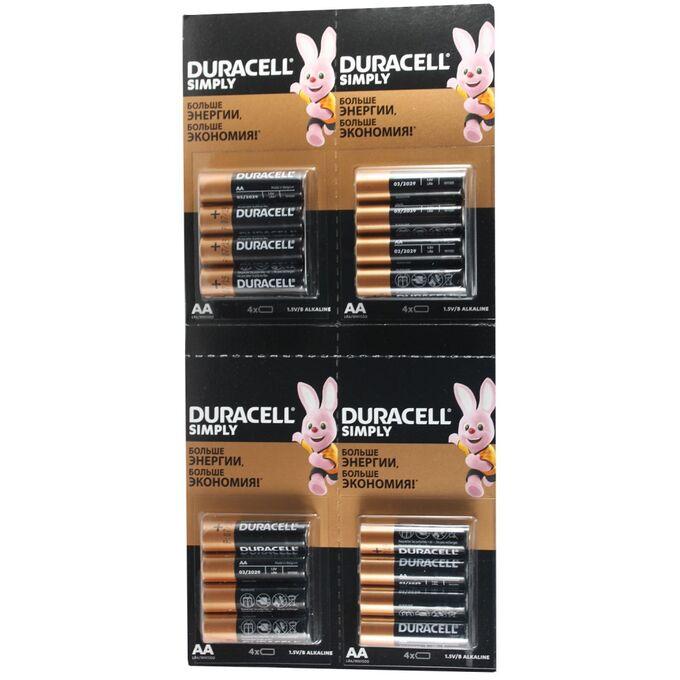 Батарейка DURACELL AA/LR6 (16шт)