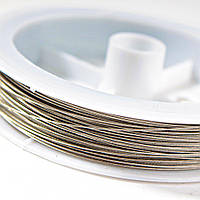 Струна сріблястий метал бобіна 50 м (+ -) .d-0,3мм купити біжутерію дешево в інтернеті