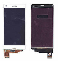 Матрица с тачскрином (модуль) для телефона Sony Xperia Z3 D5803 Compact белый