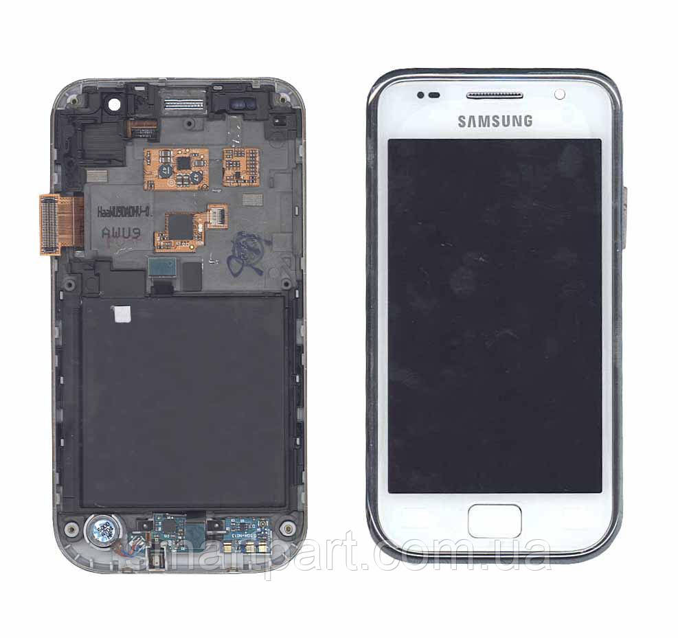 Матриця з тачскрином (модуль) Samsung Galaxy S GT-I9000 білий з рамкою