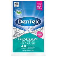 Флосс-зубочистки DenTek Комплексное очищение Задние зубы 125 шт. (047701002292)