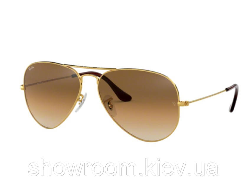 Жіночі сонцезахисні окуляри в стилі Ray Ban aviator 3025,3026 gradient Lux