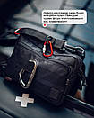 Чорна чоловіча сумка нагрудна HAMMER месенджер через плече А, фото 3